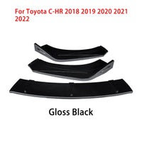 Lame Pare-Choc Avant Toyota CHR 2018-2022 Splitter - vue de face 3 - Becquet Voiture