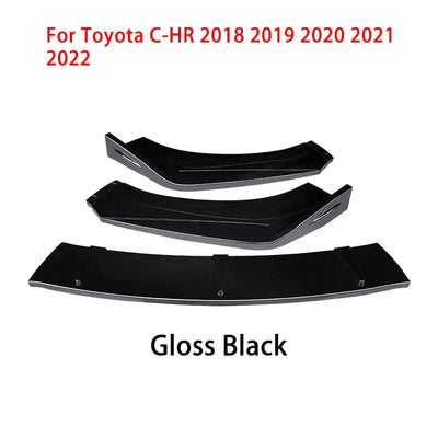 Lame Pare-Choc Avant Toyota CHR 2018-2022 Splitter - vue de face 3 - Becquet Voiture