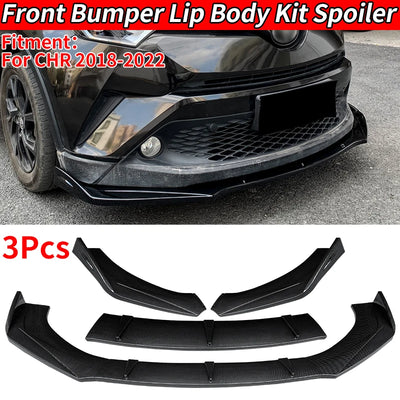 Lame Pare-Choc Avant Toyota CHR 2018-2022 Splitter - vue de face - Becquet Voiture