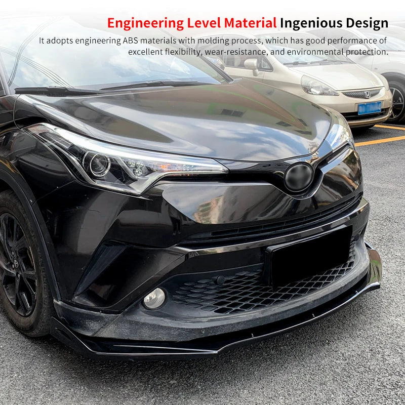Lame Pare-Choc Avant Toyota CHR 2018-2022 Splitter - vue de trois-quarts - Becquet Voiture
