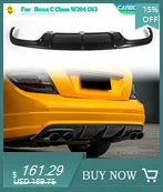 Lame Pare-Choc Mercedes W204 C63 AMG Carbone Diffuseur - vue rapprochée 2 - Becquet Voiture