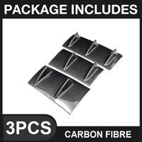 Universal Shark Fin Rear Bumper Diffuser Blade - studio packshot - Becquet Voiture