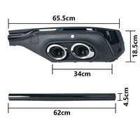 Lame Pare-Chocs Arrière Diffuseur Audi Q5 Sportback 2020-2023 - installé sur véhicule - Becquet Voiture