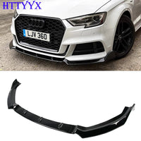 Lame Pare-Chocs Avant Audi A3 8V S3 S-Line 2017-2020 - vue de face - Becquet Voiture