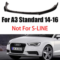 Lame Pare-Chocs Avant Becquet Audi A3 8V S3 2014-2020 - détail du montage - Becquet Voiture