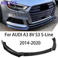 Lame Pare-Chocs Avant Becquet Audi A3 8V S3 2014-2020 - vue de face - Becquet Voiture
