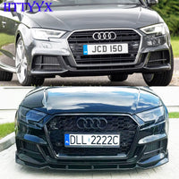 Lame Pare-Chocs Avant Becquet Audi A3 8V S3 2014-2020 - vue de trois-quarts - Becquet Voiture