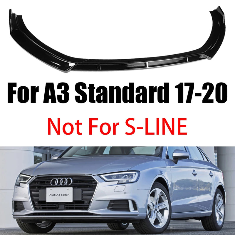 Lame Pare-Chocs Avant Becquet Audi A3 8V S3 2014-2020 - vue rapprochée - Becquet Voiture