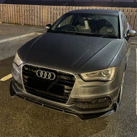 Lame Pare-Chocs Avant Becquet Audi A3 S3 8V 2013-2016 - vue de face - Becquet Voiture