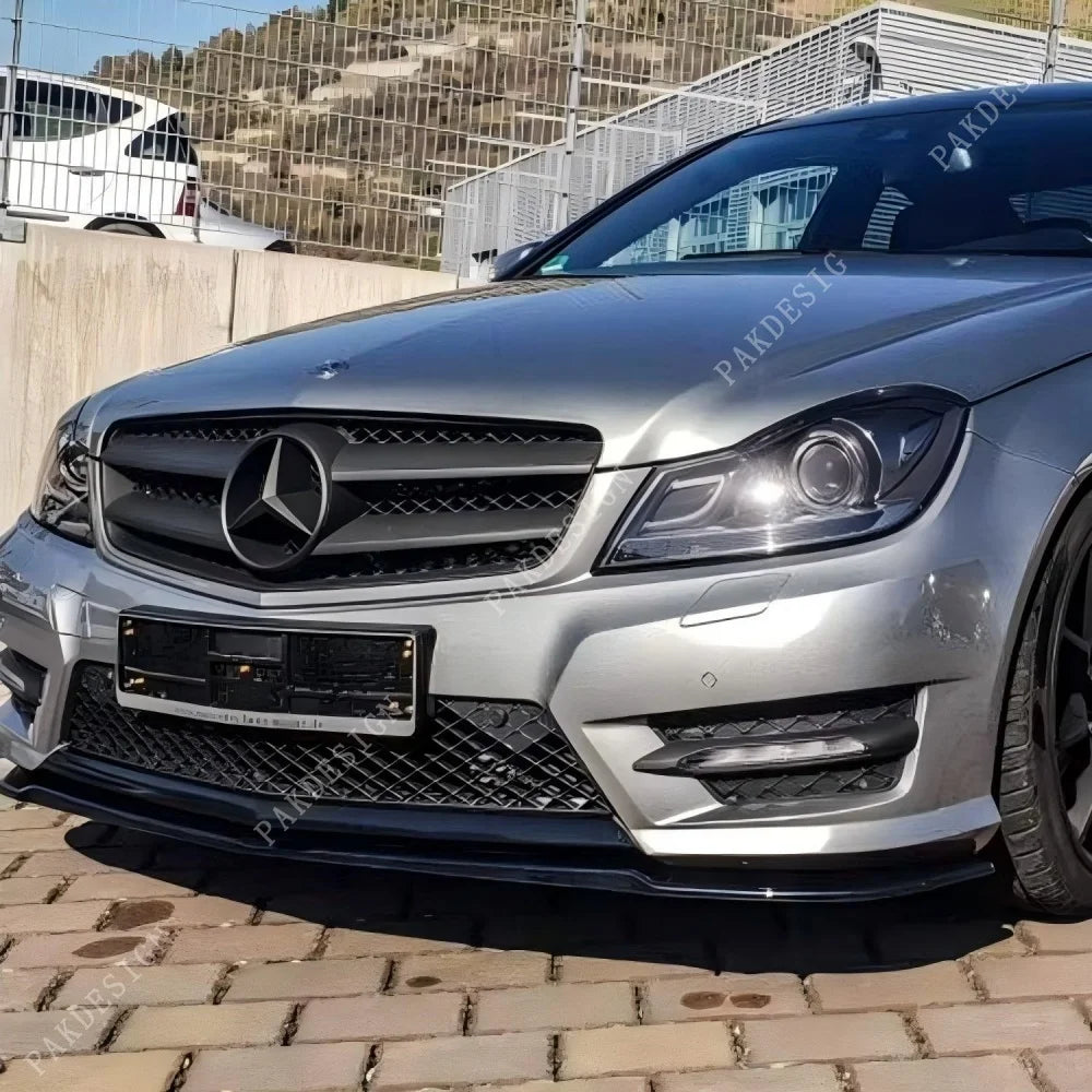 Lame Pare-Chocs Avant Mercedes Classe C W204 2007-2014 - vue de face - Becquet Voiture