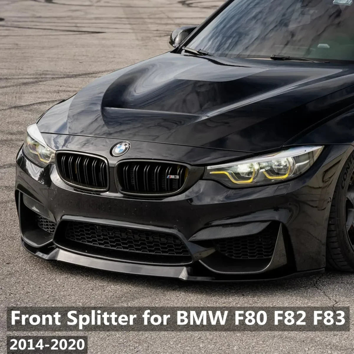 Lame Pare-Chocs Avant Style CS BMW M3 F80 M4 F82 F83 2014-2020 - vue de face - Becquet Voiture