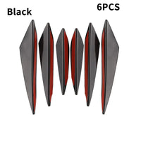 Universal front bumper blade wing diffuser 6 pieces - close-up view - Becquet Voiture