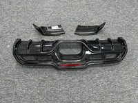 Lames de Pare-Chocs Arrière Carbone BMW Mini Cooper JCW - vue de trois-quarts - Becquet Voiture