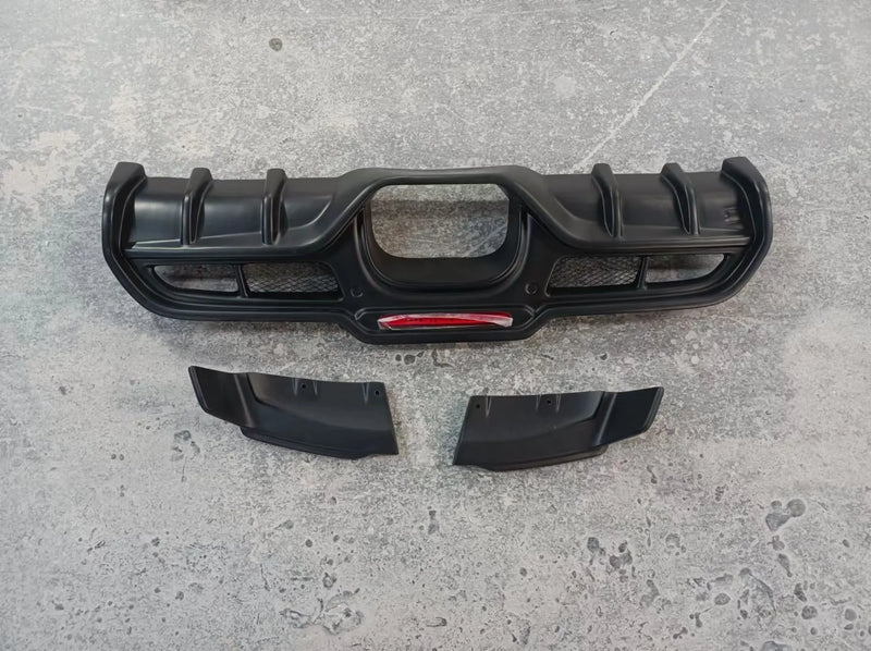 Lames de Pare-Chocs Arrière Carbone BMW Mini Cooper JCW - vue rapprochée - Becquet Voiture