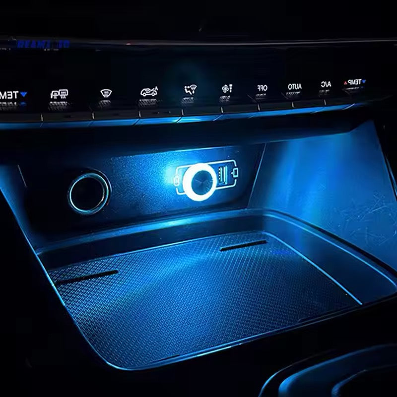 Led Ambiance USB Lumière Intérieure Voiture - vue de face - Becquet Voiture