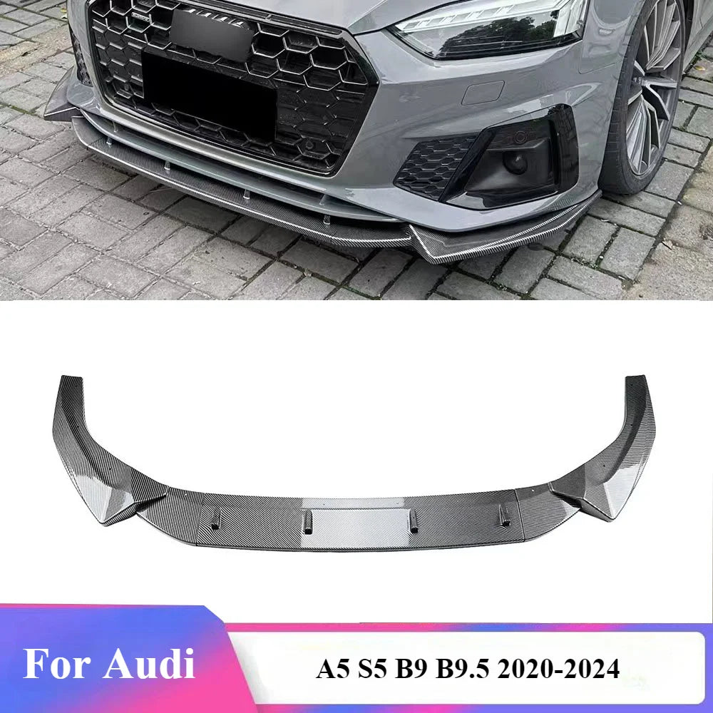 Lèvre Avant Audi A5 S5 B9 S-Line 2020-2024 - vue de face - Becquet Voiture