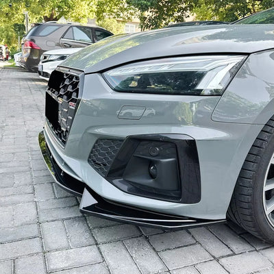 Lèvre Avant Audi A5 S5 F5 S-Line 2021+ - installé sur véhicule - Becquet Voiture
