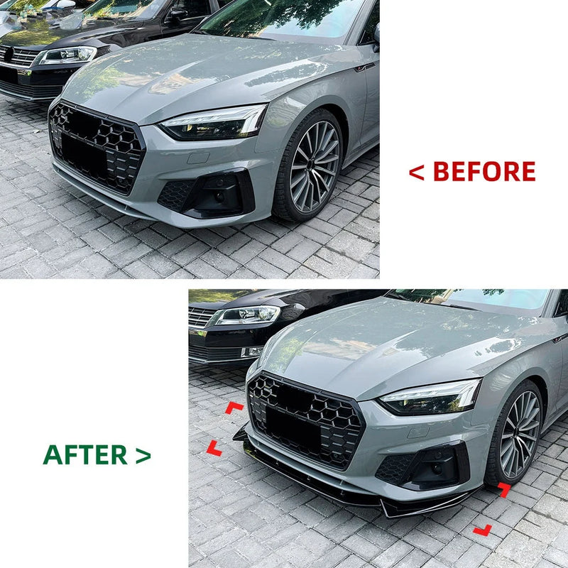 Front Lip Audi A5 S5 F5 S-Line 2021+ - rear view - Becquet Voiture