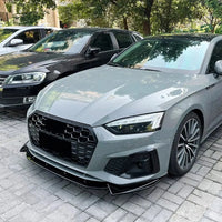 Front Lip Audi A5 S5 F5 S-Line 2021+ - front view - Becquet Voiture