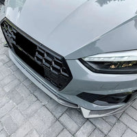 Front Lip Audi A5 S5 F5 S-Line 2021+ - three-quarter view - Becquet Voiture
