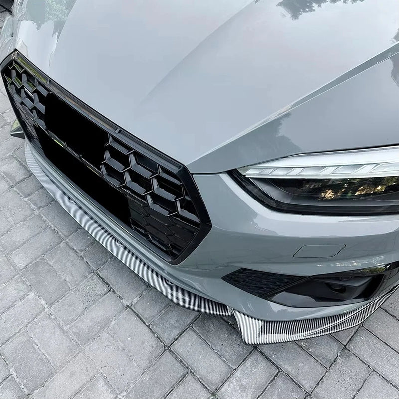 Front Lip Audi A5 S5 F5 S-Line 2021+ - three-quarter view - Becquet Voiture