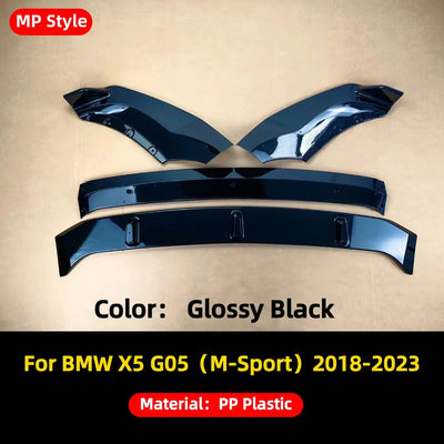 Lèvre Avant BMW X5 G05 M Sport 2018-2023 - détail du montage - Becquet Voiture