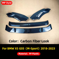 Front Lip BMW X5 G05 M Sport 2018-2023 - top view - Becquet Voiture