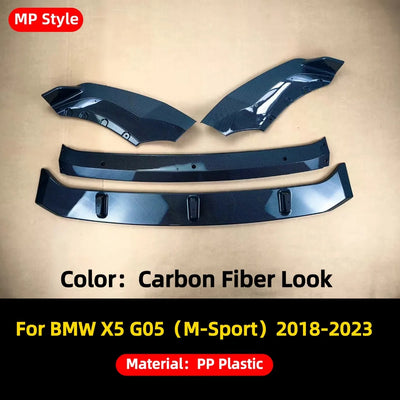 Lèvre Avant BMW X5 G05 M Sport 2018-2023 - vue de dessus - Becquet Voiture