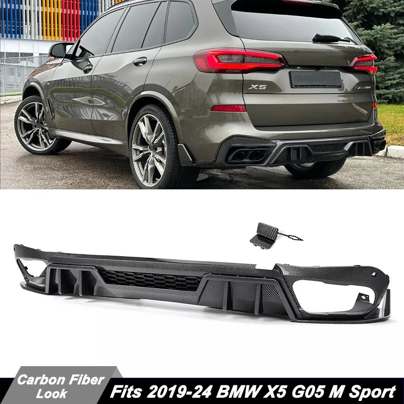 Lèvre de Diffuseur Arrière BMW X5 G05 M Sport 2019-2023 - vue de face - Becquet Voiture