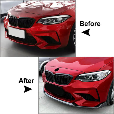 Lèvre de Pare-Chocs Avant BMW M2 CS F87 2016-2021 - vue de trois-quarts - Becquet Voiture