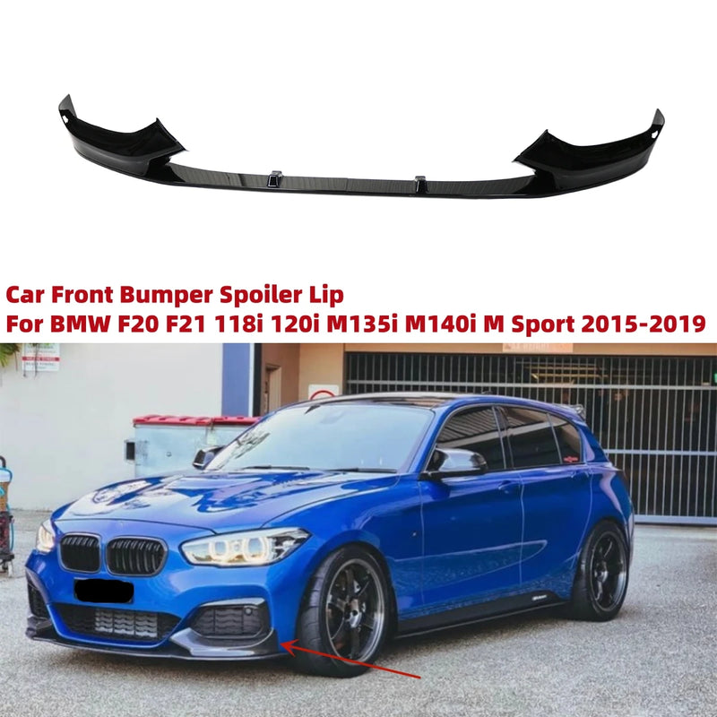 Lèvre de Pare-Chocs Avant BMW Série 1 F20 F21 2015-2019 - vue de face - Becquet Voiture