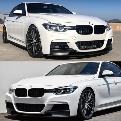 Lèvre de Pare-Chocs Avant BMW Série 3 F30 F31 2013-2018 - vue de profil - Becquet Voiture