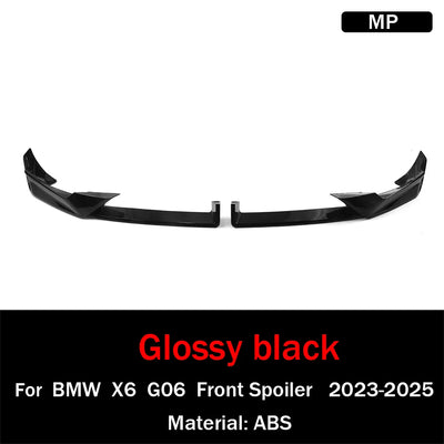 Lèvre de Pare-Chocs Avant BMW X6 G06 LCI M Sport 2023-2024 - détail du montage - Becquet Voiture