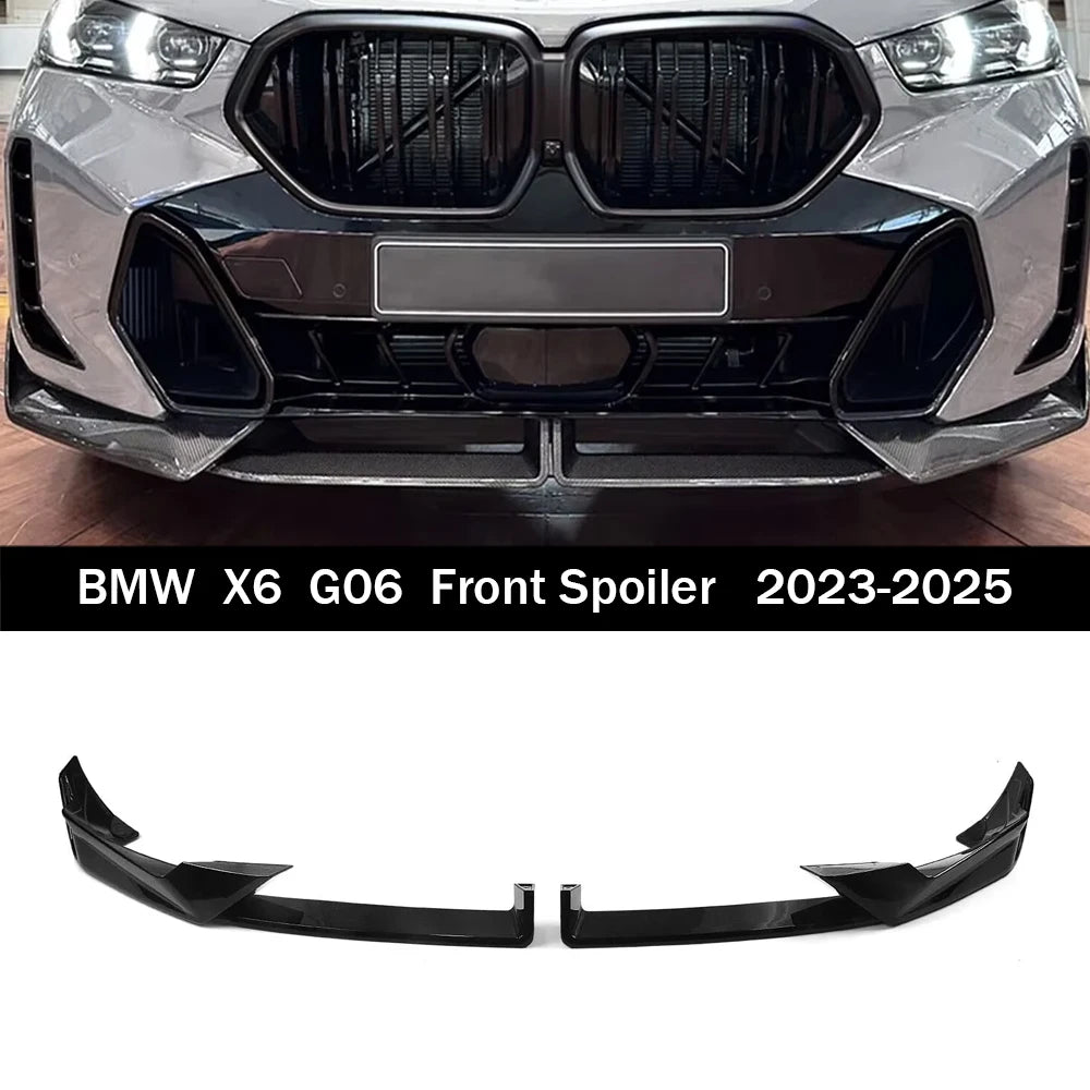 Lèvre de Pare-Chocs Avant BMW X6 G06 LCI M Sport 2023-2024 - vue de face - Becquet Voiture
