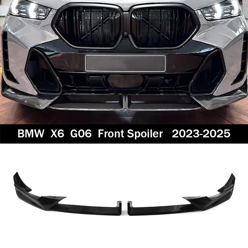 Lèvre de Pare-Chocs Avant BMW X6 G06 LCI M Sport 2023-2024 - vue de face - Becquet Voiture