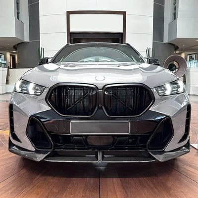 Lèvre de Pare-Chocs Avant BMW X6 G06 LCI M Sport 2023-2024 - vue de profil - Becquet Voiture