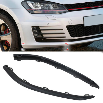 Lèvre de Pare-Chocs Avant Volkswagen Golf 7 GTI 2015-2017 - vue de face - Becquet Voiture