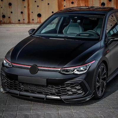 Lèvre de Pare-Chocs Avant VW Golf 8 MK8 GTI R 2021-2023 - vue arrière - Becquet Voiture