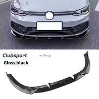 Lèvre de Pare-Chocs Avant VW Golf 8 MK8 GTI R 2021-2023 - vue de profil 2 - Becquet Voiture