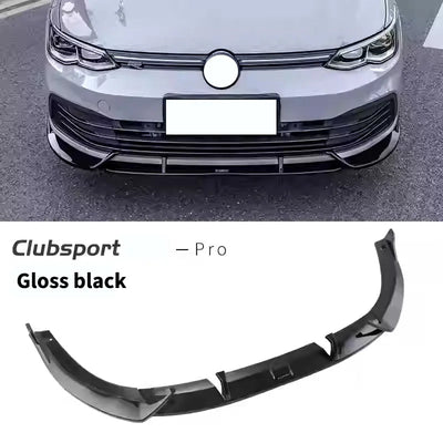 Lèvre de Pare-Chocs Avant VW Golf 8 MK8 GTI R 2021-2023 - vue de profil 2 - Becquet Voiture