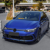 Lèvre de Pare-Chocs Avant VW Golf 8 MK8 GTI R 2021-2023 - vue de profil - Becquet Voiture