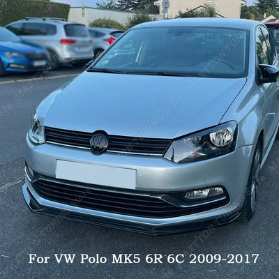 Lèvre de Pare-Chocs Avant VW Polo MK5 6R 6C 2009-2017 - vue de face - Becquet Voiture