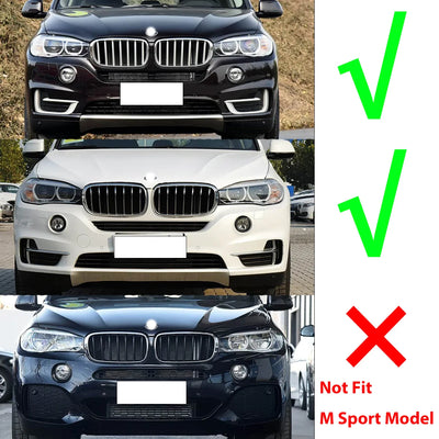 Lèvre de Pare-Chocs BMW F15 X5 2014-2018 - installé sur véhicule - Becquet Voiture