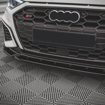 Lèvre Pare-Chocs Avant Audi A3 S3 2021-2024 - installé sur véhicule - Becquet Voiture
