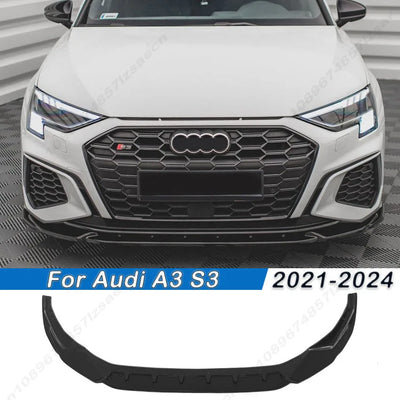 Lèvre Pare-Chocs Avant Audi A3 S3 2021-2024 - vue de face - Becquet Voiture