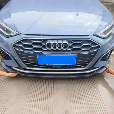 Lèvre Pare-Chocs Avant Audi A3 S3 2021-2024 - vue de trois-quarts - Becquet Voiture