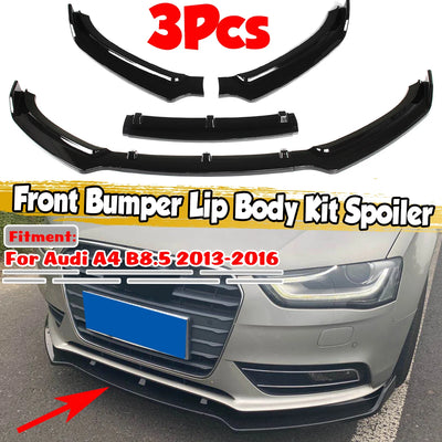 Lèvre Pare-Chocs Avant Audi A4 B8.5 2013-2016 - vue de face - Becquet Voiture