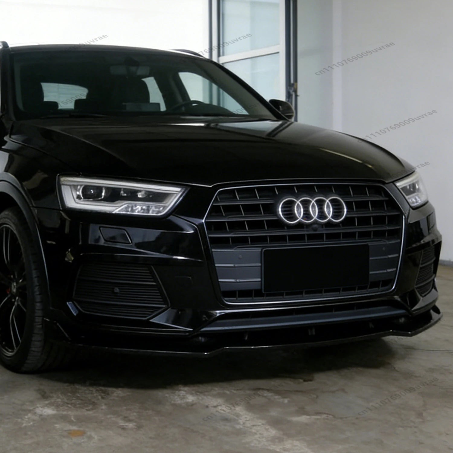 Lèvre Pare-Chocs Avant Audi Q3 MK1 8U 2015-2018 - vue de face - Becquet Voiture