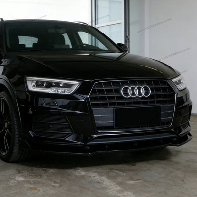 Lèvre Pare-Chocs Avant Audi Q3 MK1 8U 2015-2018 - vue de face - Becquet Voiture