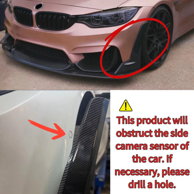 Lèvre Pare-Chocs Avant BMW M3 F80 M4 F82 2015-2020 - vue arrière - Becquet Voiture